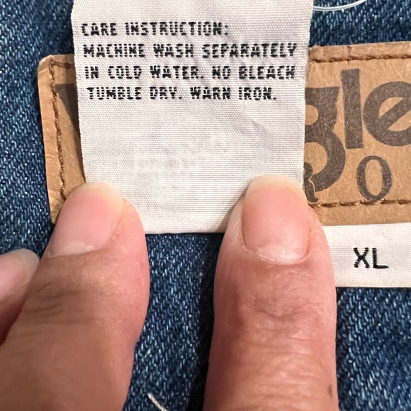 WRANGLER HERO SHERPA LINED WESTERN COWBOY TRUCKER DENIM JEAN JACKET Sz Mens XL - Picture 9 of 13